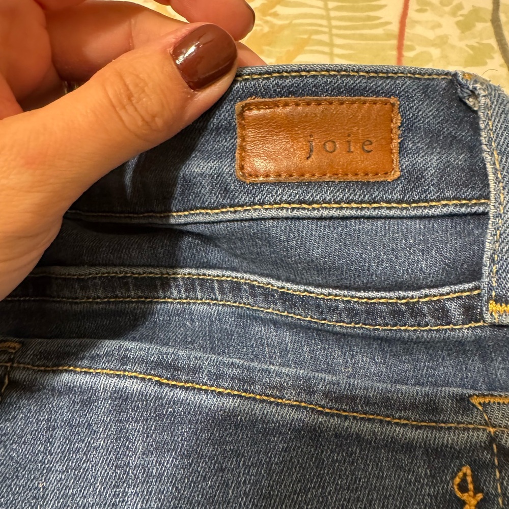 Joie Dark Blue Straight Leg Jeans - Picture 5 of 5